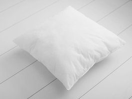 Aberto Design KRLNTICI Cojín Blanco 50 x 50 cm